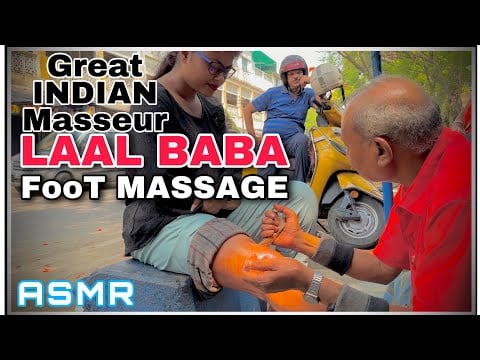 ASMR Foot Massage || Spiritual Exorcism Of LaL Baba Foot Massage || Smokey Oil #asmr #footmassage 4K