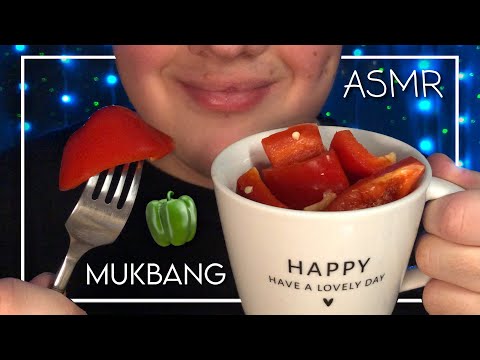 ASMR Crunchy Paprika Mukbang! 🫑❤️ (Deutsch/German)