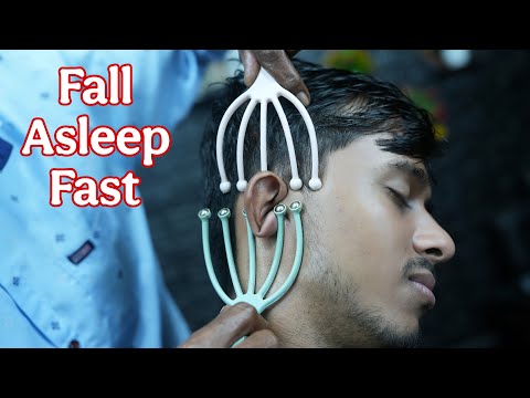 Fall Asleep Fast: Old Barber's Gentle Head Scratch & Tapping ASMR for Insomnia Relief