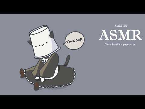 ୨୧✿ 5mins ASMR ✿୨୧ Your head is a PAPER CUP!｜no talking｜scratching sounds
