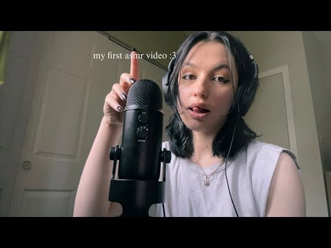 my first asmr video (& i’m too scared to make sounds)