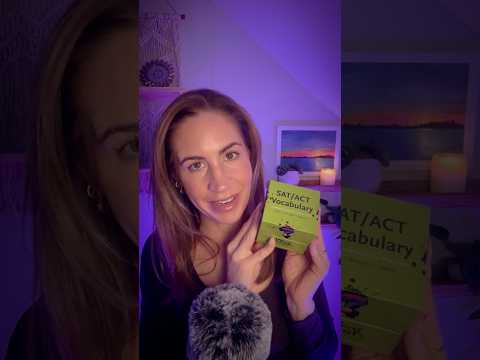 ASMR | SAT Vocab Flashcards 📚✨ Whispered, Calm Studying #asmr  🎓