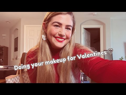 ASMR Doing Your Makeup For Valentine’s day ♡