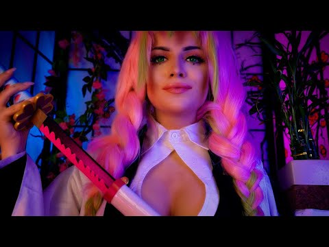 Mitsuri Kanroji Flirts With You & Patches You Up 🌸 | Nezuko Saves You From Daki - Demon Slayer ASMR