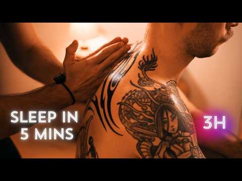 Deep Neck & Back Massage for Instant Sleep (No Talking)