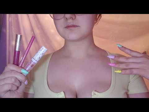 ASMR Lipliner, Lipstick and Lipgloss Application