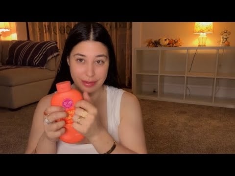 🎃 Cozy Fall Pampering | Lofi ASMR Face, Scalp & Arm Massage.(Pumpkin Chai Lotion + Hair Brushing)✨
