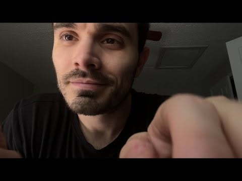 ASMR Getting Too Close and Touching Your Face and Head a Bunch 
