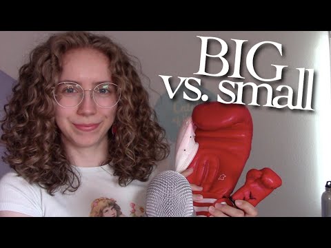 [ASMR] Comparing Triggers 🥊 Do you prefer big or small? (Tapping, tracing, brushing, ...)