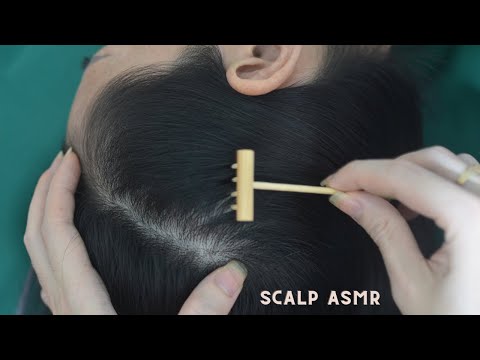 ASMR Real Person Hair Combing And Hair Parting, Relaxing Scalp Scratch For Anxiety Relief