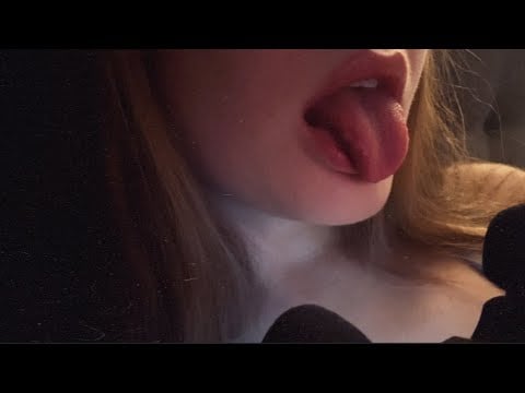 ASMR tingly lens licking
