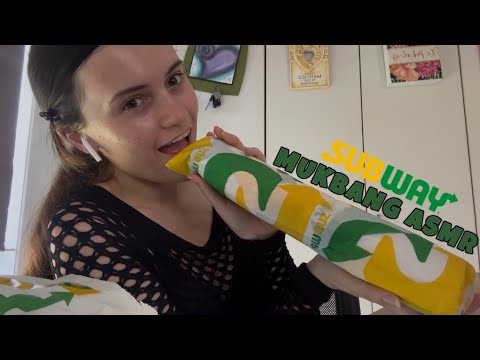 *another* SUBWAY FOOTLONG ASMR MUKBANG (Mouth Sounds, Eating Sounds)