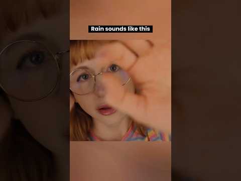 Rain sounds like this #asmr