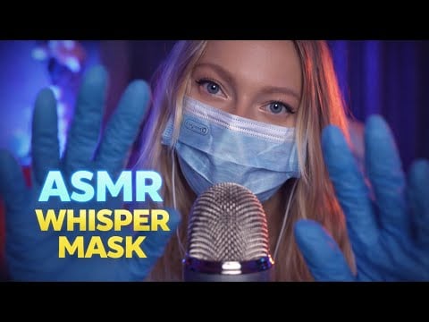ASMR Whisper mask 😴 Soft personal attention & Close touch