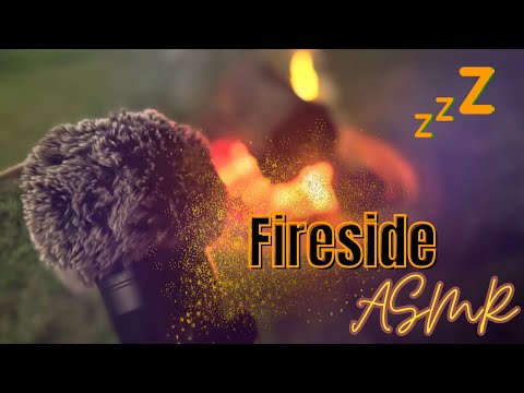 ASMR Whisper Ramble | Gentle & Sleepy Hand Movements, Fire & Cricket Sounds to Help You Sleep