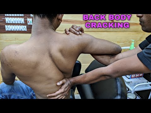 Head Neck Shoulder & Back body relaxing massage with neck cracking asmr