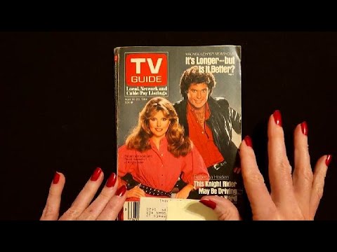 ASMR | Flipping Through an Old TV Guide & Reading (Soft Spoken)