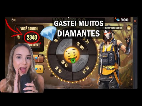 ASMR FREE FIRE 🔥 GEMANDO A CONTA HUMILDE DO MEU IRMÃO!! (FIQUEI POBRE)🥵