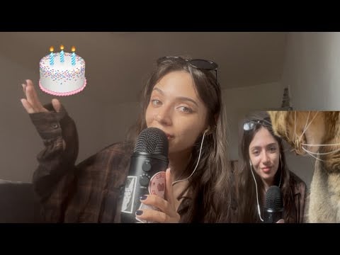 ASMR on my BIRTHDAY 🎂🎉 + Cat 🐱 