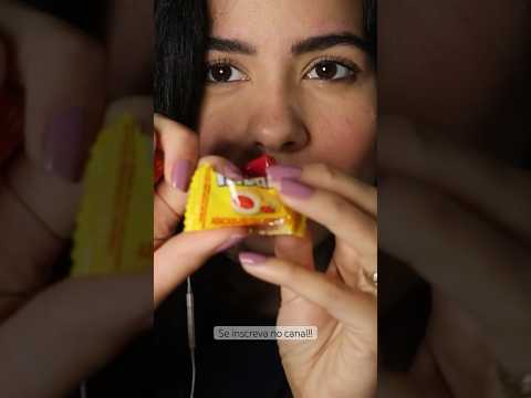 ASMR COMENDO BALA #sonsdemastigacao