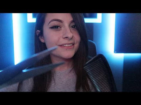 ASMR ⚪️ Rôle play coiffure !💇 CISEAUX brosse massage