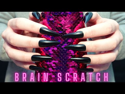 Asmr Mic Scratching - Brain Scratching with Long Nails | Asmr No Talking for Sleep - 4K