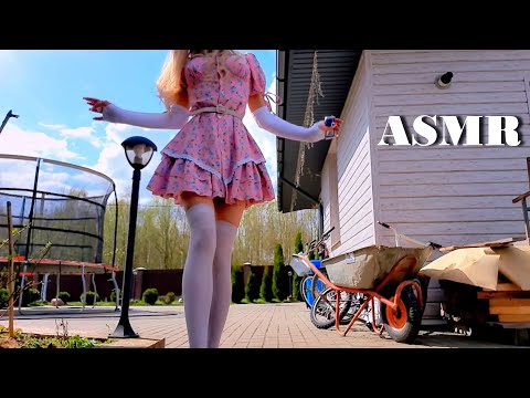 ASMR Visual Triggers - Hypnotizing Hand Movements Outside
