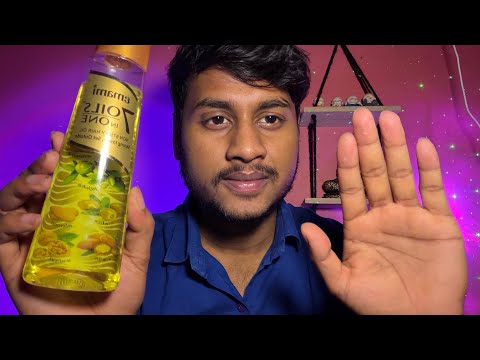 ASMR Relaxing Face & Shoulder Massage 💆‍♂️✨ (Personal Attention) for Deep Sleep