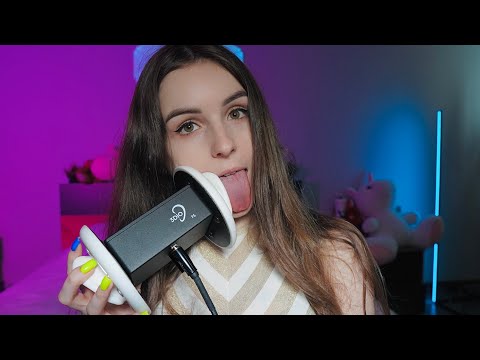 ASMR EAR LICKING & TONGUE FLUTTERING