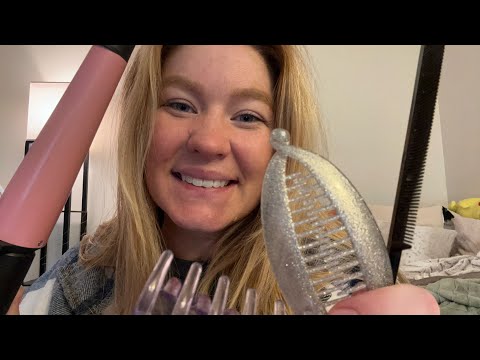ASMR: Doing your hair for Thanksgiving 🦃✨🤍