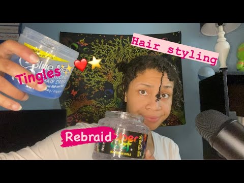 ASMR - Re-Braiding My Hair (Part 3)