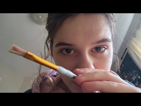 lofi asmr you're my canvas (actual camera touching, brushing, soft spoken)