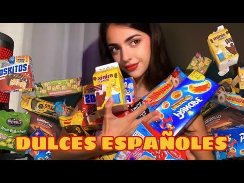 ASMR | PROBANDO DULCES ESPAÑOLES🇪🇸🍪