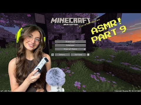 2+ hour Relaxing ASMR Minecraft Gameplay🌸 (controller sounds, Minecraft music, whispers)