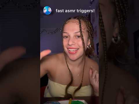 fast or slow? #asmr #tingles #fastasmr