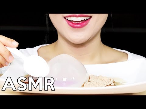 ASMR Raindrop Cake *Soft Tingle* 물방울떡💦 리얼사운드 먹방 No Talking Eating Sounds