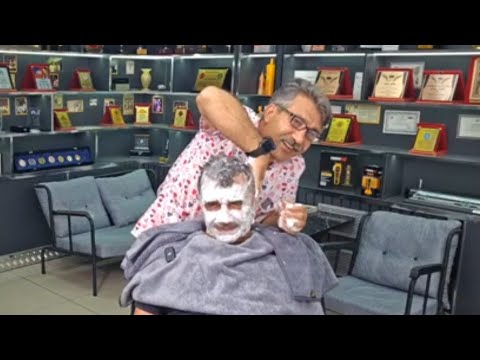 ASMR LIVE : SKIN CARE AND HEAD MASSAGE WITH TURKISH BARBER MUNUR ONKAN