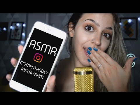 ASMR COM MUITO SUSSURROS - COMENTANDO O INSTAGRAM DA GABI SAD