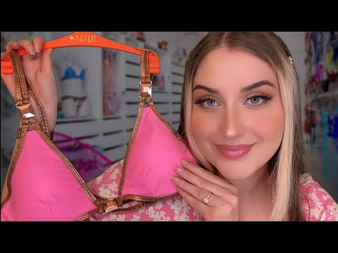 ASMR deutsch | liebevolle Beratung im Bikini Shop 👙 , Fabric Sounds ASOS Roleplay