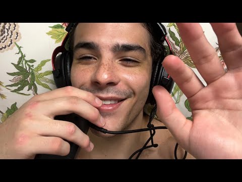 Mouth Sounds and Whispered Words ASMR in bed until I sleep 😴 