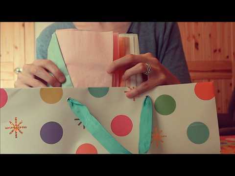 ASMR curated bags for your gift 🛍️ soft spoken roleplay for sleep 💤 crinkles, paper sounds 