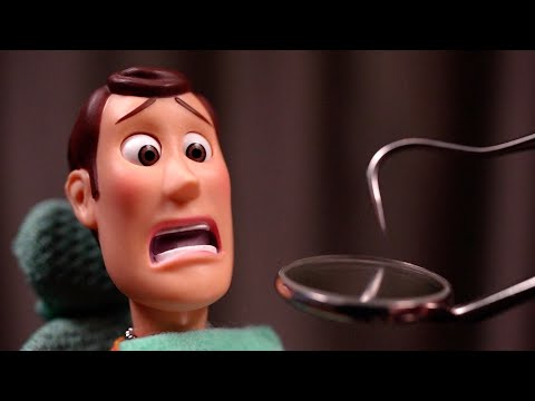 [ASMR]ウッディの歯をキレイに修理🤠 - Cleaning & Repairing Woody's Tooth Inspired by Toy Story