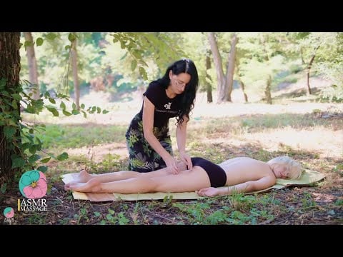 Outdoor ASMR Massage with Rain Sounds
