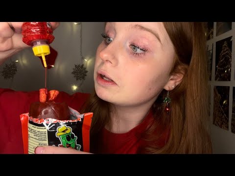 ASMR Trying A Chamoy Pickle Kit