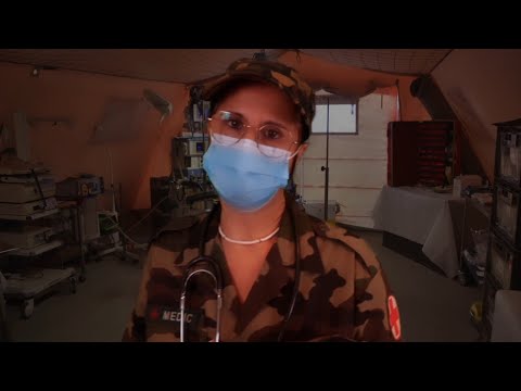 Asmr Français Rôleplay infirmière militaire blasée et légèrement aigrie prendre avec humour 🤣🤣