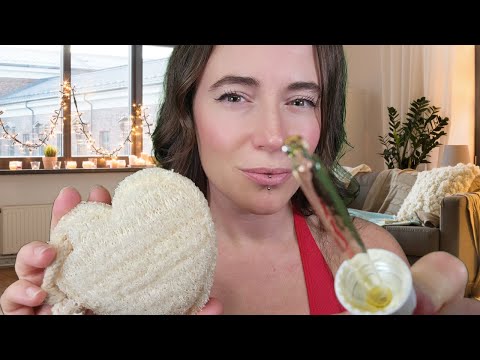 ASMR - Self Care on You Roleplay (Layered Sounds, Massage & More)