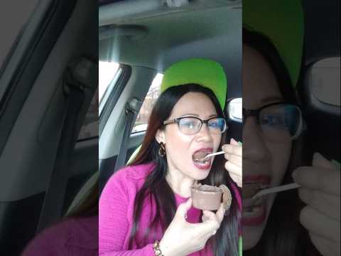 EATING CHOCOLATE PUDDING #mukbang #shortsfeed #everyone #food #foodie #challenge