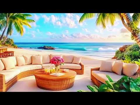 Relaxing Sounds of Gentle Ocean Waves | Relax Jazz Music Playing for Relaxation