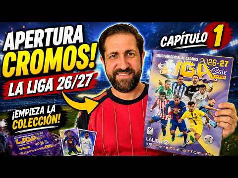 ASMR ⚽ PRIMERA APERTURA de CROMOS LALIGA 2026/27 🔥 ¡Empezamos la colección!