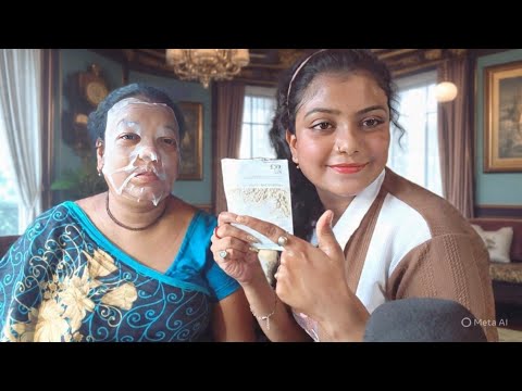 ASMR But I Don't Allow To Edit | Doing My Mom Skincare | ✨